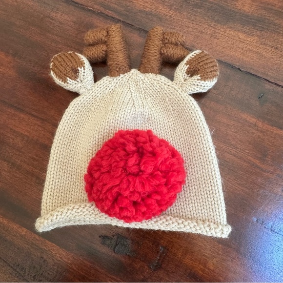 Mudpie Reindeer Hat 0-6 Months - Picture 1 of 3